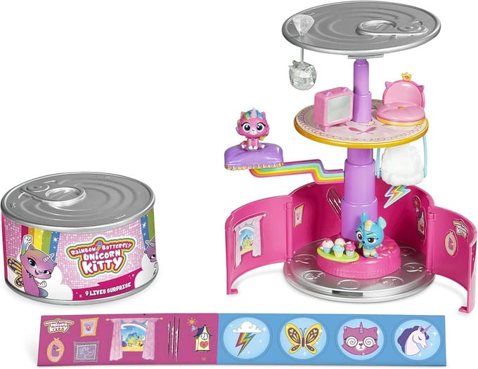 Nickelodeon Rainbow Butterfly Unicorn Kitty 9 Lives Surprise Mystery Pack - 10 cm
