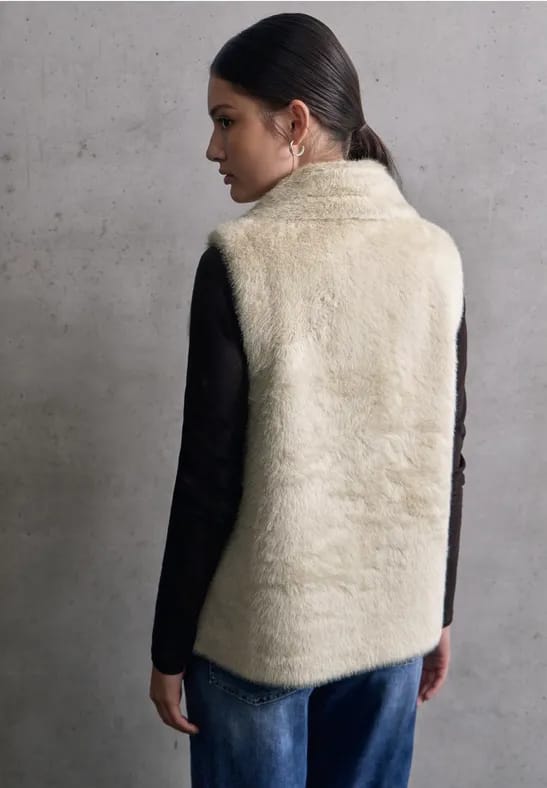 Gilet van imitatiebont
