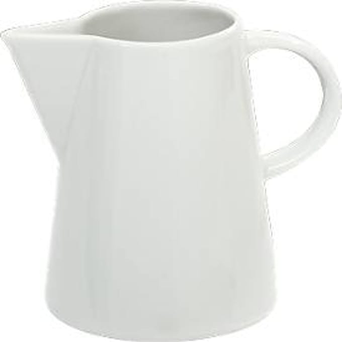 Melkkannetje Solea, wit, Porselein, 0,25 L