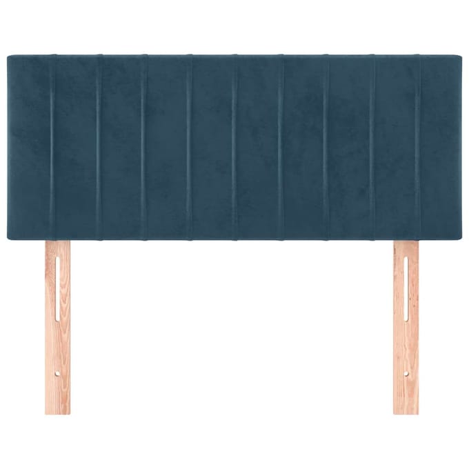 vidaXL - Hoofdbord - 90x5x78/88 - cm - fluweel - donkerblauw