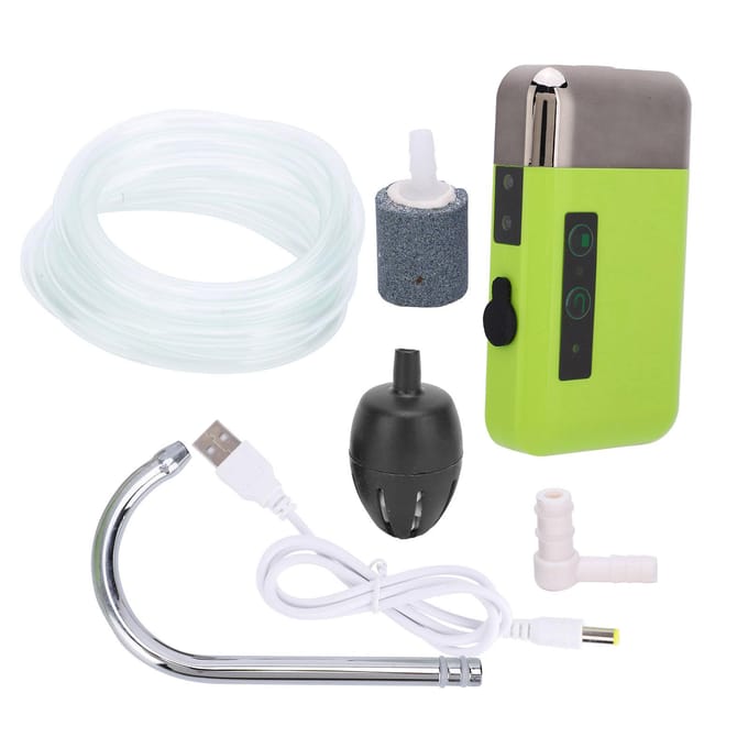 Zuurstofpomp Sensing Pompen Water 3 Modi met LED-licht voor Vissen Handen Wassen 210 white