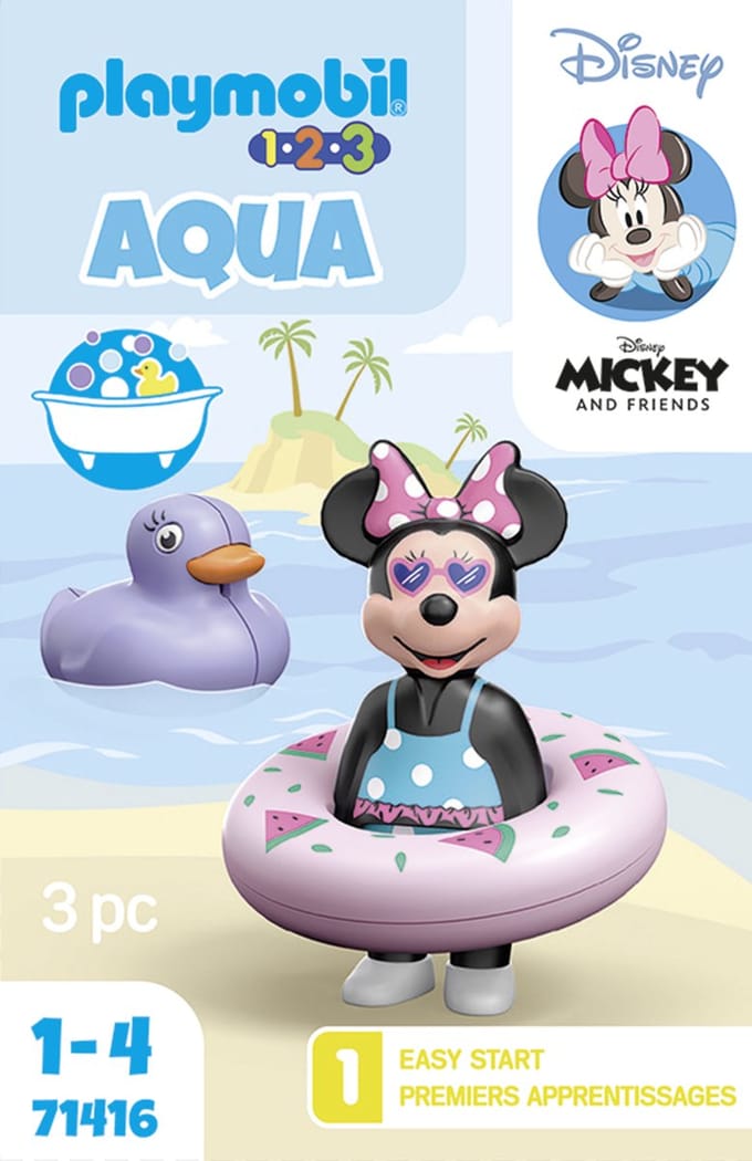 PLAYMOBIL 1.2.3 & Disney: Minnie's uitstapje naar het strand - 71416