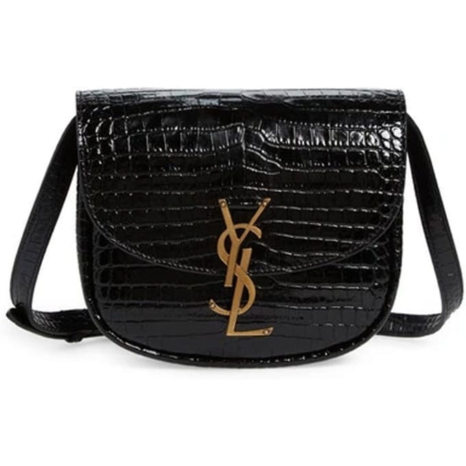 Saint Laurent Kaia Croco Schoudertas