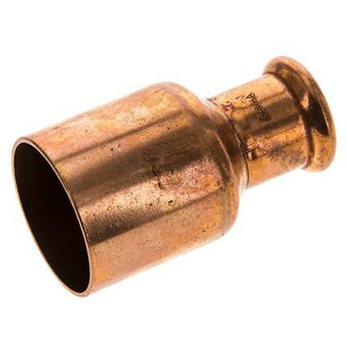 Perskoppeling - 22mm Persmof & 42mm Buiseinde - Koperlegering