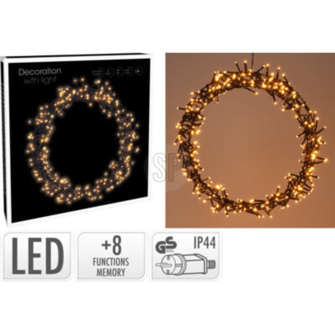 Ambiance Kerstverlichtingsring met 300 LED's 38 cm