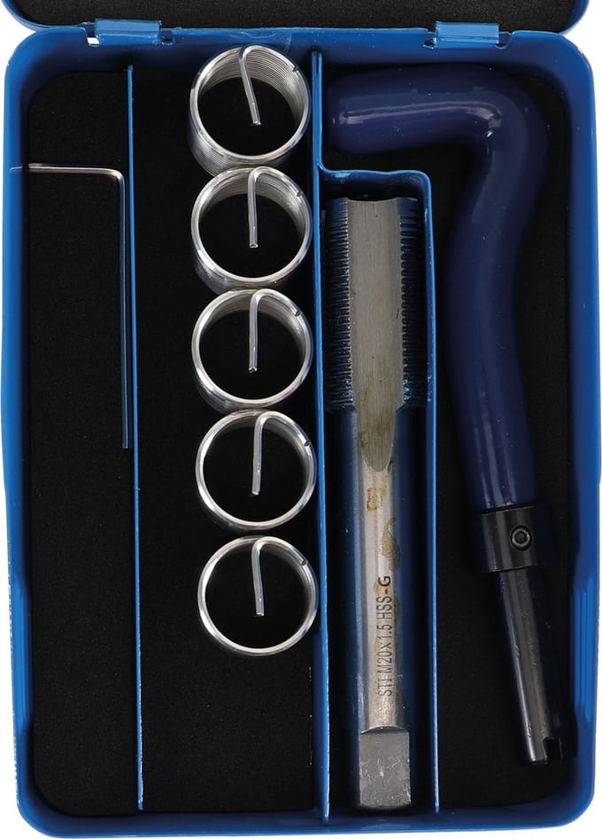 BGS Schroefdraad reparatieset M20 x 1,5 7 delig