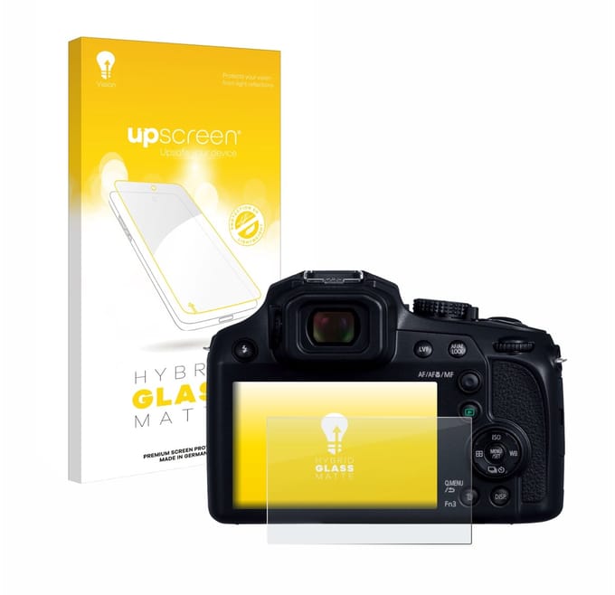 upscreen - Screenprotector voor Panasonic Lumix DC-FZ82D - Folie Beschermfolie Beschermglas matte
