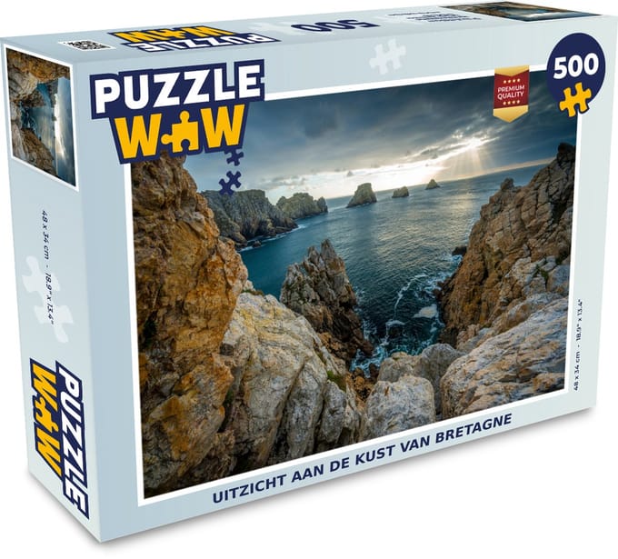 Puzzel Uitzicht aan de kust van Bretagne - Legpuzzel - Puzzel 500 stukjes