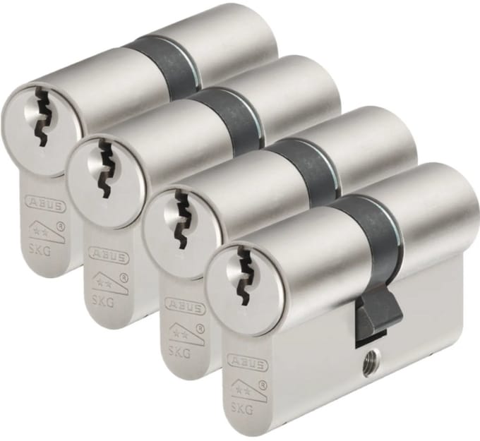 Abus deurcilinder anti-boorbescherming E200 SKG 30/30mm 4 stuks