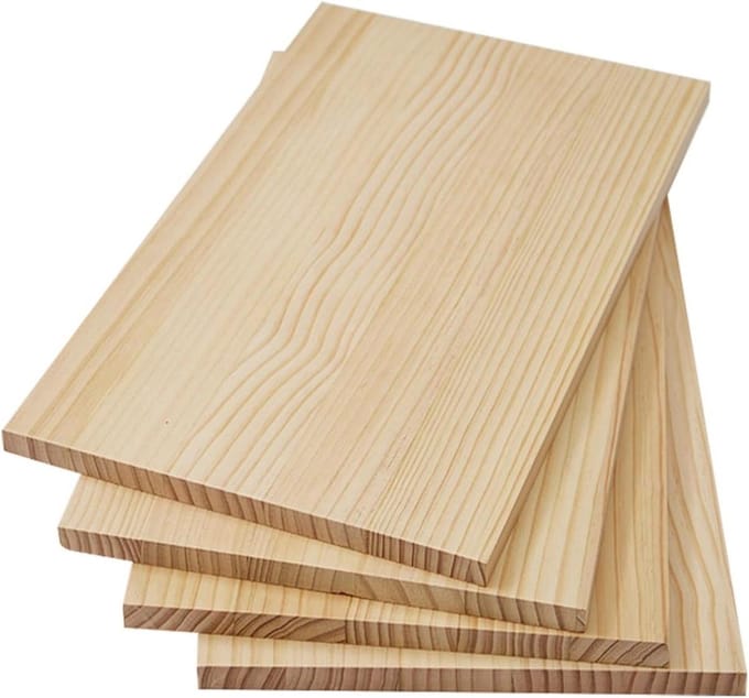 Houten Plank - Onbewerkte Planken - Doe-het-zelf Projecten - Vochtbestendig Ontwerp - 100x40 Cm - Lichtgeel