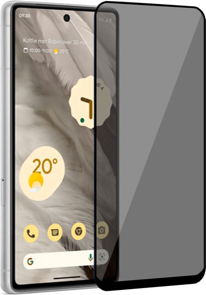 Geschikt voor Google Pixel 7 Pro Privacy Screenprotector - Privé Beschermglas - Privacy GuardCover