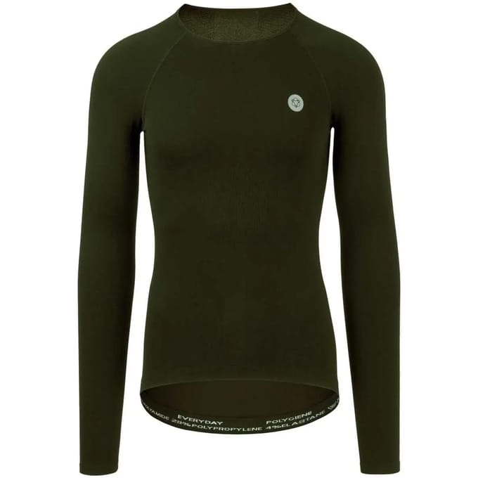AGU Base Layer LS - Thermoshirt - Ondershirt - Unisex - Groen - XS - Naadloos - Ademend - Sneldrogend - Polygiene
