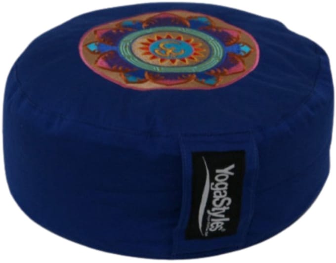 YogaStyles Meditatiekussen Symbolic Ohm blauw