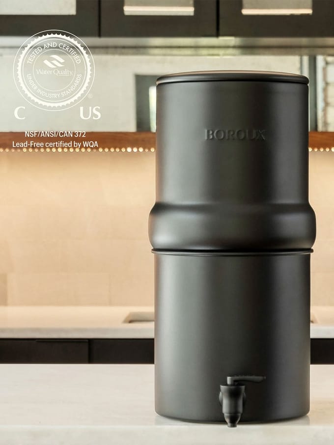 BOROUX Legacy™ Compact waterfilter - 6,8 liter - zwart