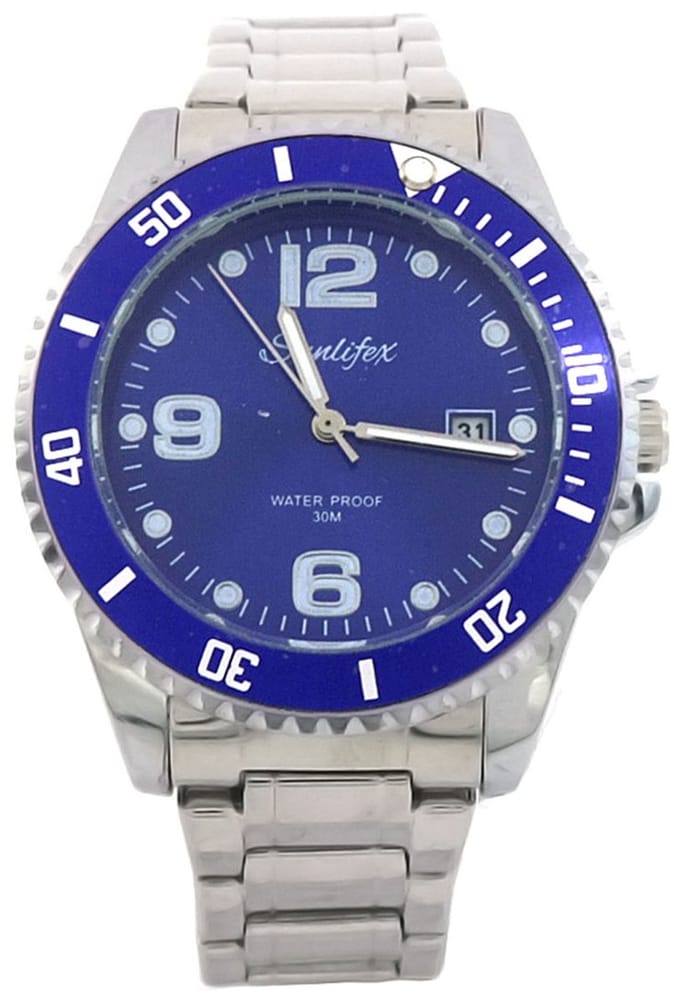Horloge - Kast 40 mm - Metaal - Blauw