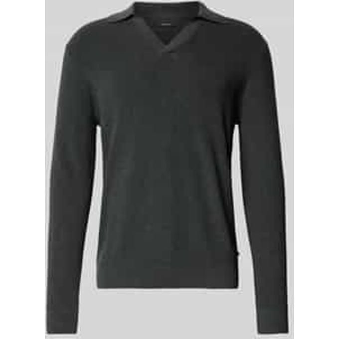 Gebreide pullover met ribboorden, model 'kollo'