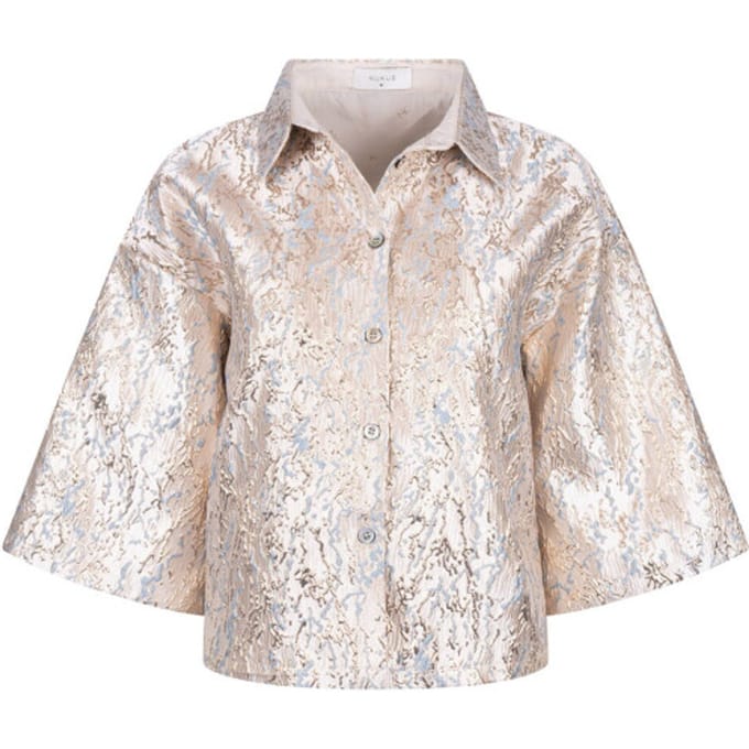 NUKUS Leena Blouse Dames - Jurken - Goud - Maat M