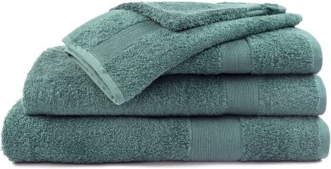 Mistral Home - BADHANDDOEK - katoen - 70 x 140 cm - effen kleur - groen