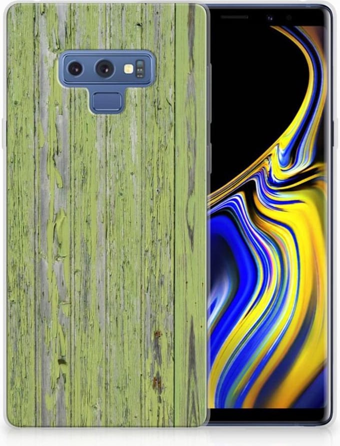 Samsung Galaxy Note 9 Bumper Hoesje Green Wood