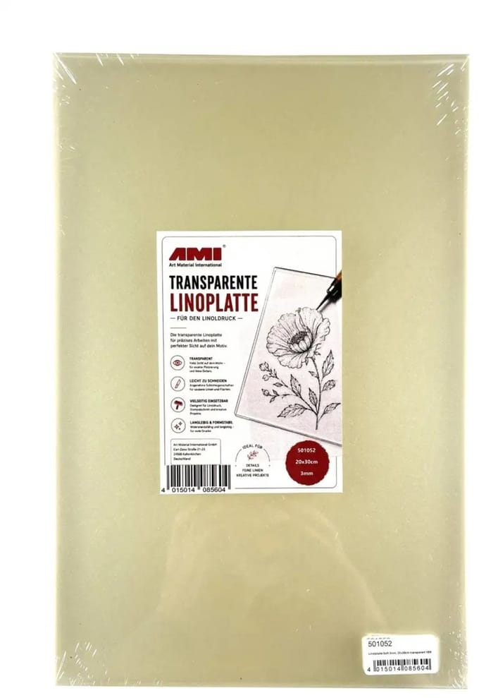 Lino soft 3 mm transparant 20 x 30 cm