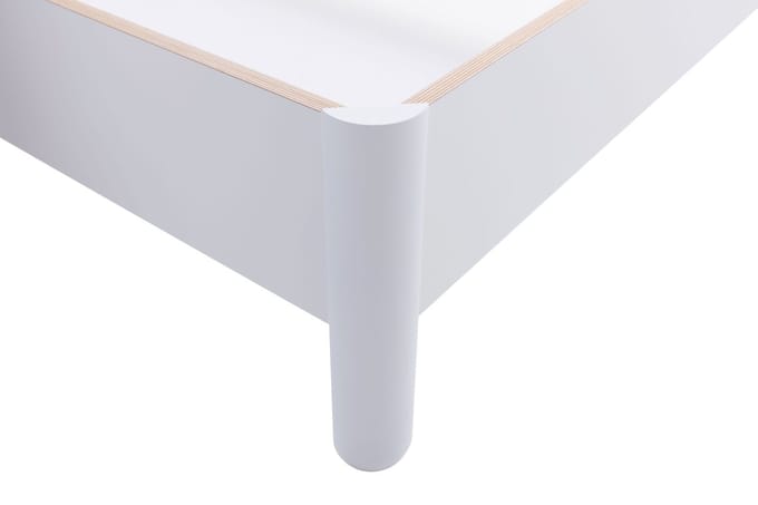 Müller Möbelwerkstätten Nait tweepersoonsbed - CPL wit - met hoofdeinde - 140 x 200 cm