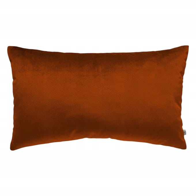 Decoratieve kussensloop 50x60 cm, koperbruin velours
