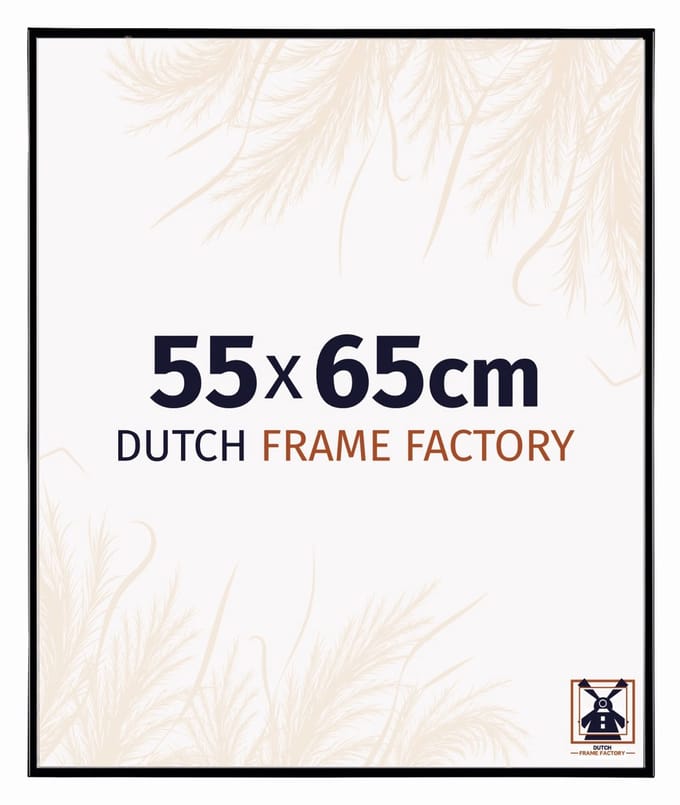 Fotolijst 55x65 cm - Kunststof - Zwart Hoogglans - Easy