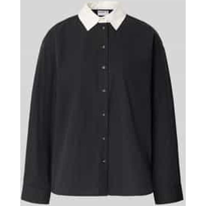 Oversized blouse met lange mouwen van puur katoen
