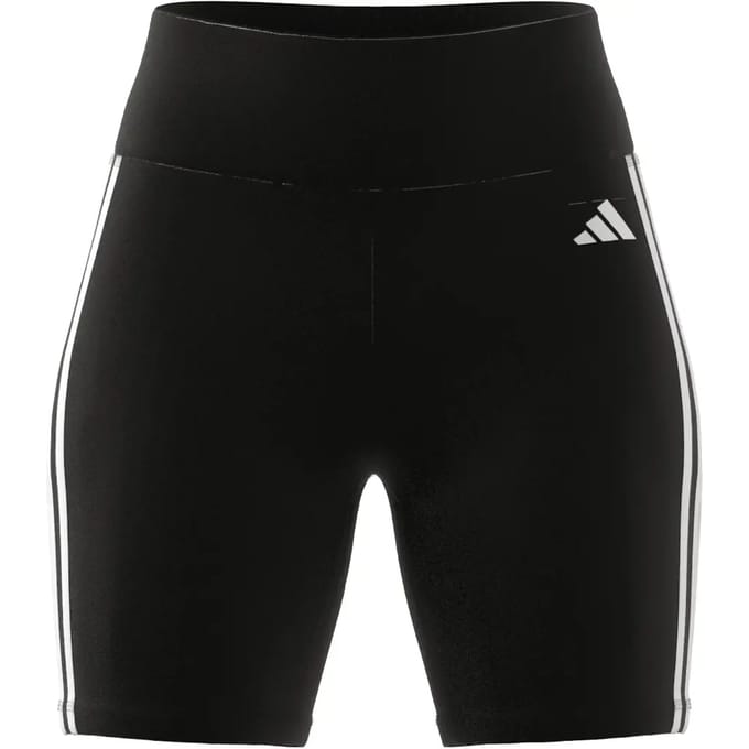 adidas Performance Training Essentials 3-Stripes High-Waisted Korte Legging - Dames - Zwart- XS