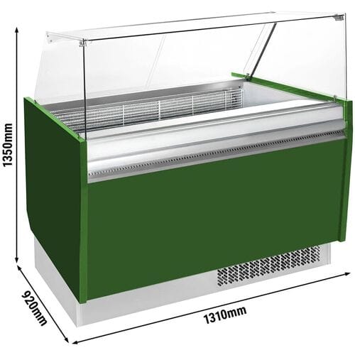 GGM Gastro Eistheke LIAM - 1310mm - Statisch - für 10+10x 5 Liter Eisbehälter - Grün Groen