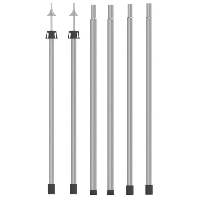 vidaXL - Luifelstokken - 2 - st - telescopisch - 102-260 - cm - aluminium