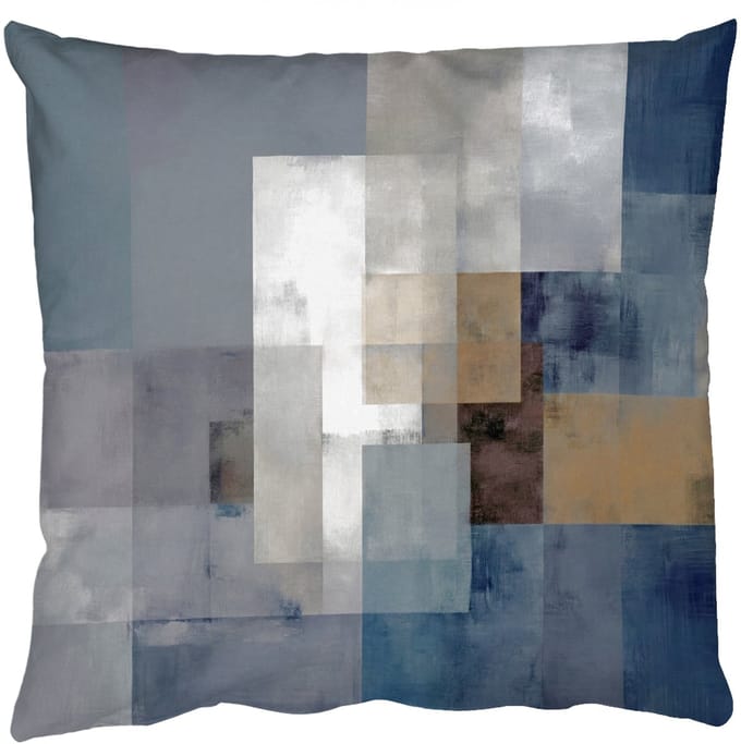 Sierkussens - Kussentjes Woonkamer - 60x60 cm - Rechthoeken - Abstract - Blauw