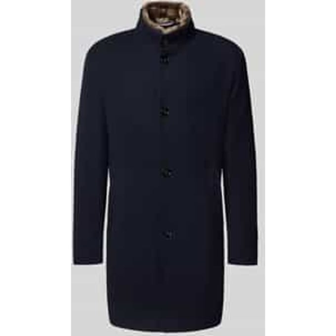 Regular fit lange jas met viscose