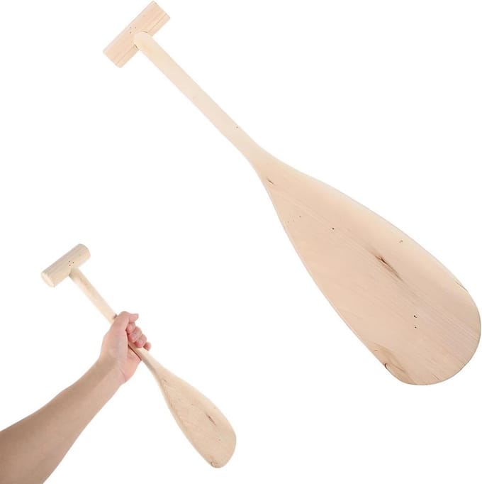 Kinder Peddel - Kano Peddel - Waterplezier - Ergonomisch Ontwerp - 50 cm - Houtkleur