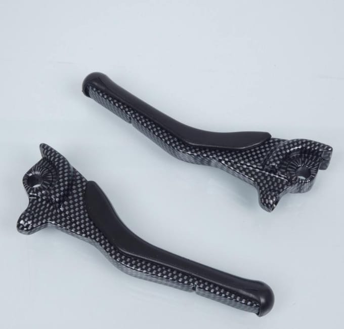 Paire de levier de frein TNT look carbone pour scooter MBK 50 Nitro Neuf