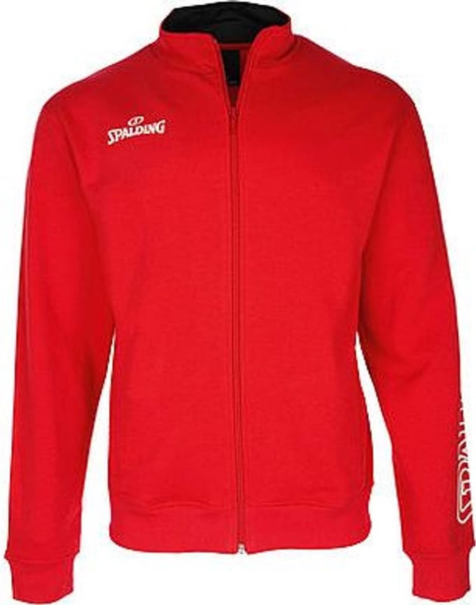 Spalding Team II Zipper Jacket Kinderen - Rood | Maat: 152