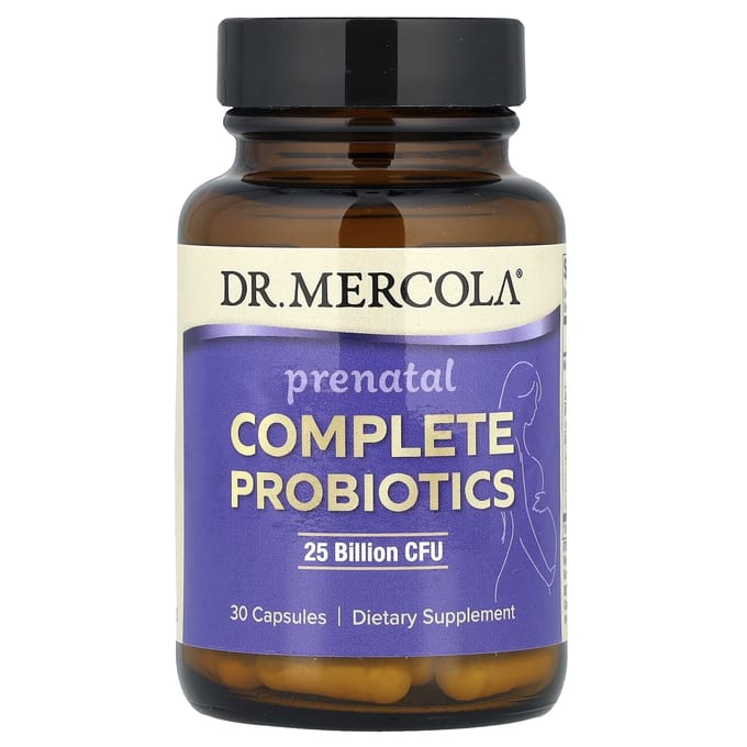 Dr. Mercola, Prenatale Complete Probiotic, 25 Miljard KVE, 30 Capsules