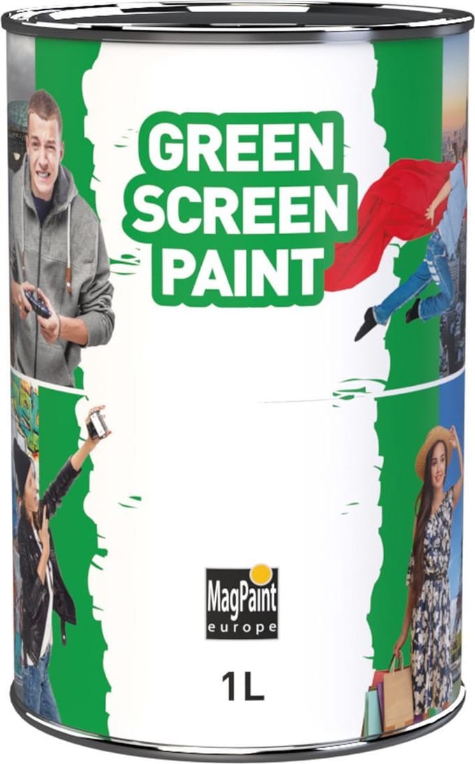 MagPaint Greenscreen Verf - Chroma Key - Groen - 1L (10m²)