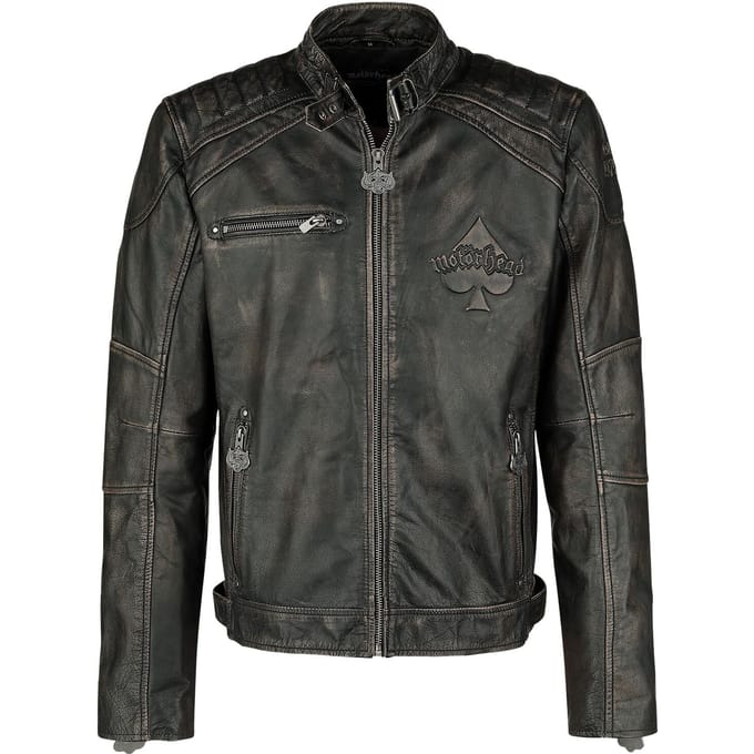 Motörhead Lederen jas - England - L tot 4XL - voor Mannen - zwart