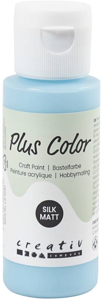 Plus Color Acrylverf, ice blue, 60 ml/ 1 fles
