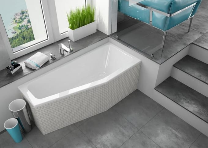 Sanifun inbouw ligbad Altino - 1600x700cm - Wit
