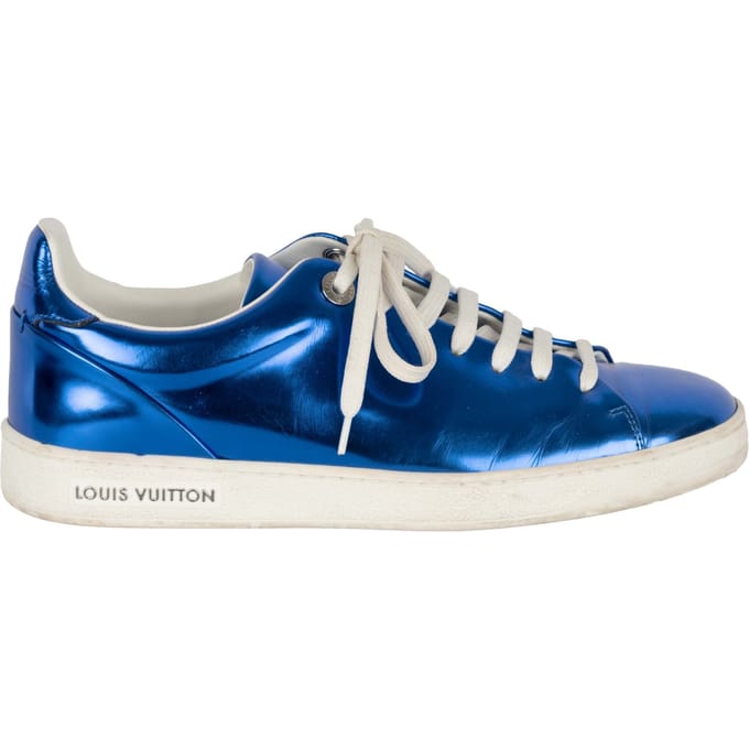 Louis Vuitton Metallic Blauwe Sneakers - '10s