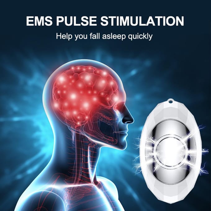 EMS Slaaphulpmachine Microstroom Handheld Slaaphulpmiddel Instrument Insomnie Stressverlichting Drukverlichting Angst Elimineren Ontspan