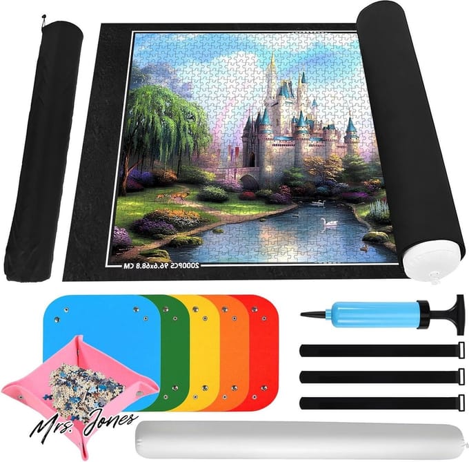 Mrs. Jones Joycabin Puzzle Roll Mat for 1000 1500 2000 Puzzle Pieces - Puzzle Pad .