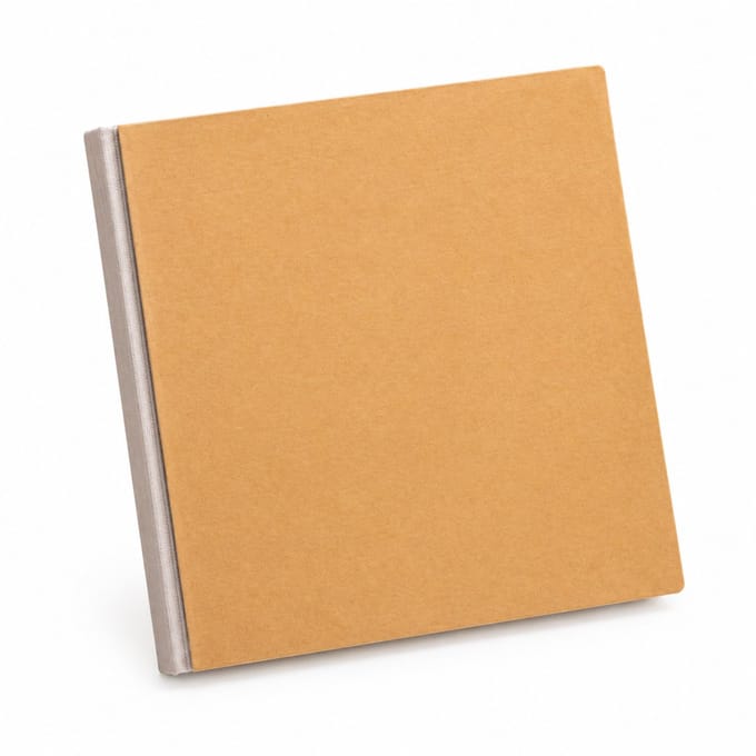 Tekenboek - formaat 17.5cm - bruin - basisverpakking