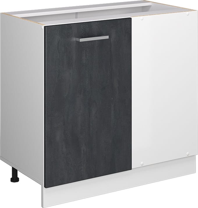Vicco R-Line Hoekkast – 86 cm WB Eik Zwart beton