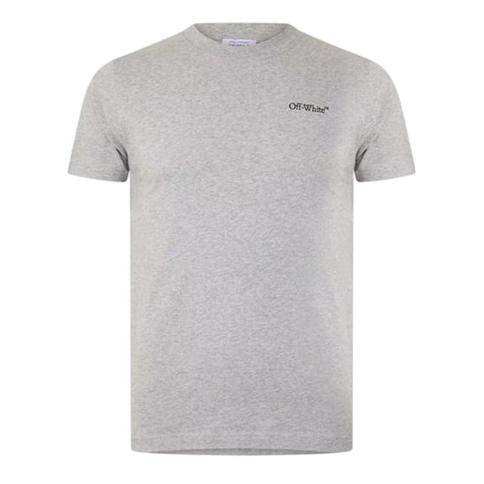 Off White Heren Windy Pijl T-Shirt (Grijs/Zwart)