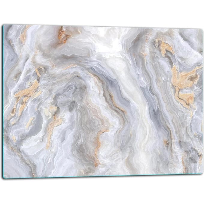 TMK ArtDeko - Snijplank - Glas - 52x40 cm - Marmer