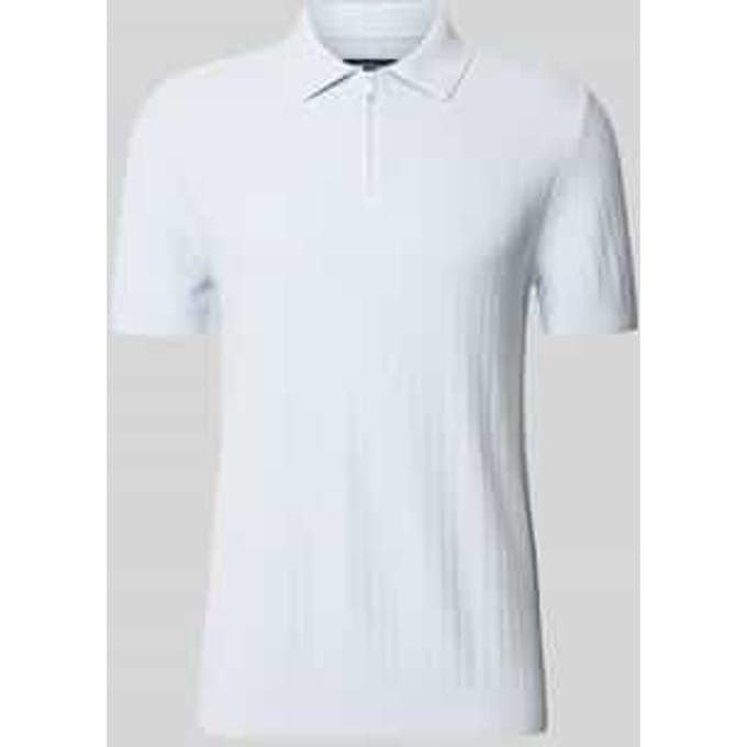 Poloshirt met korte ritssluiting en polokraag
