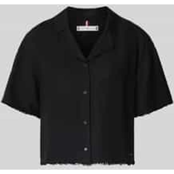 boxy fit linnen blouse met viscose